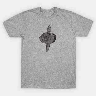 Common Mola or Ocean Sunfish - hand drawn animal design T-Shirt